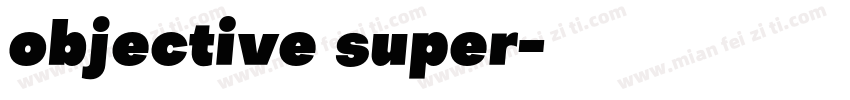 objective super字体转换